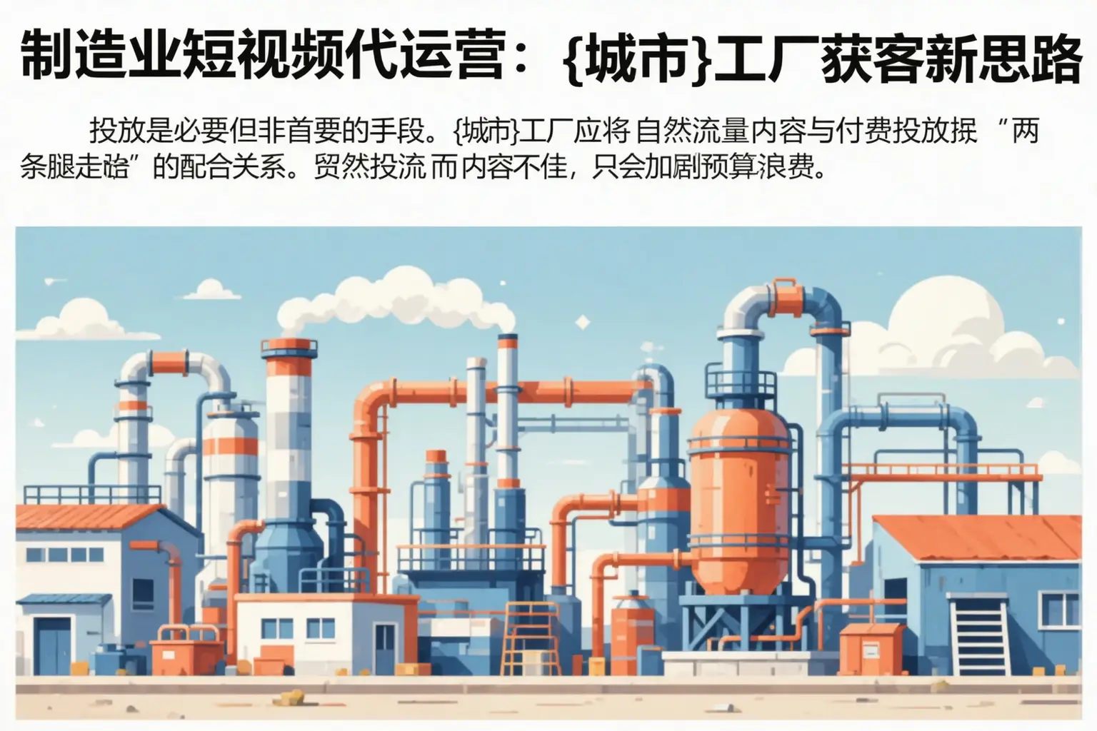 制造业短视频代运营：滕州工厂获客新思路